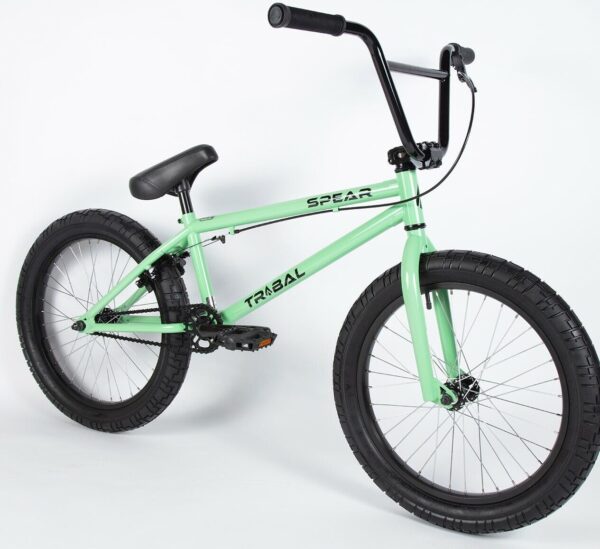 green kid bike